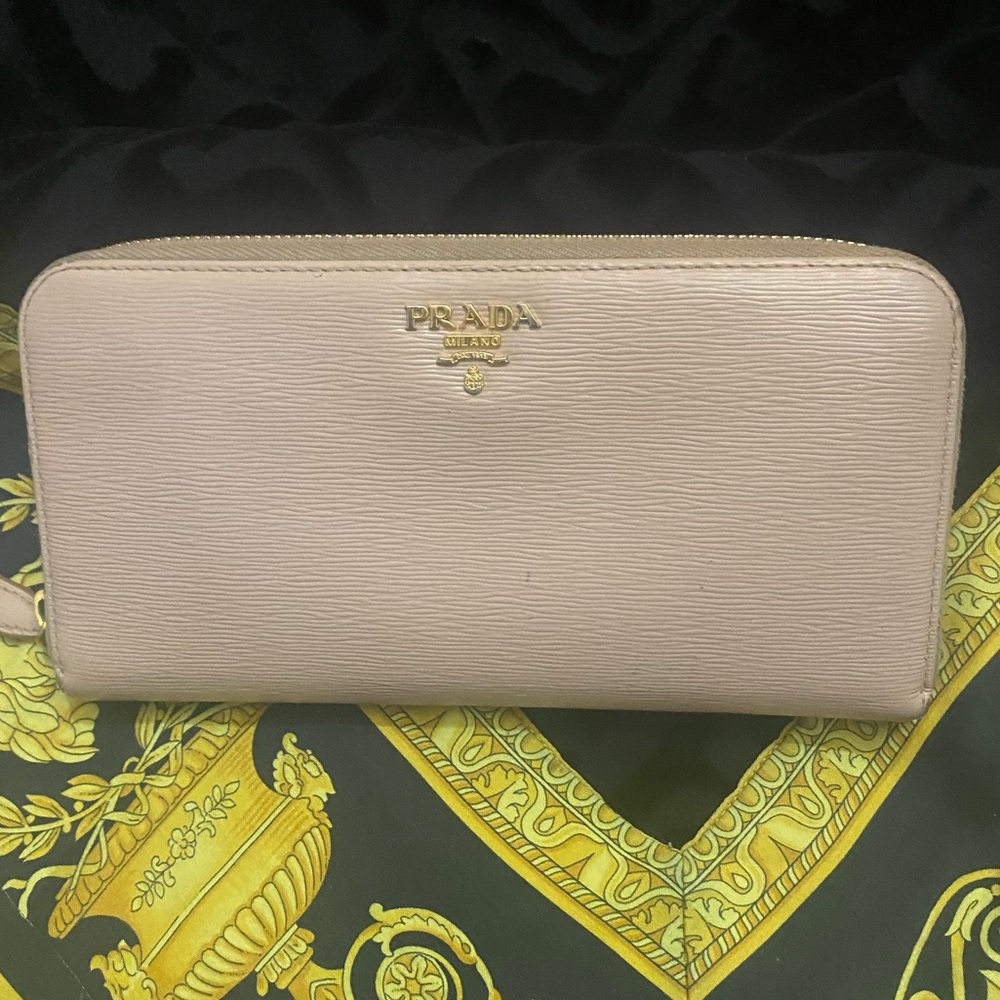 Prada Light pink Zip Wallet